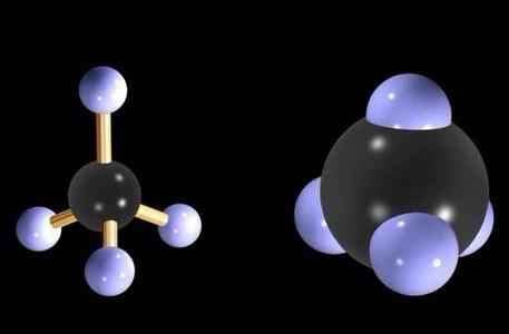 甲烷分子模型-紐瑞德特氣